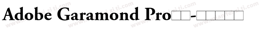 Adobe Garamond Pro字体字体转换